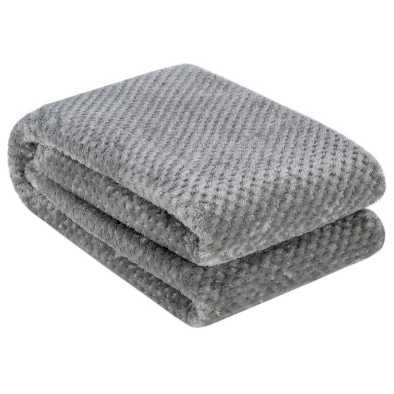 WONDER MIRACLE Fuzzy Throw Blanket, Plush Fleece Blankets for Adults, Toddler, Boys and Girls, Warm Soft Blankets and Throws for Bed, Couch, Sofa, Travel and Outdoor, Camping (40â€Ã—60â€, Flint Gray) - Image 2